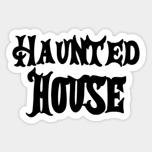 Halloween Haunted House Sticker